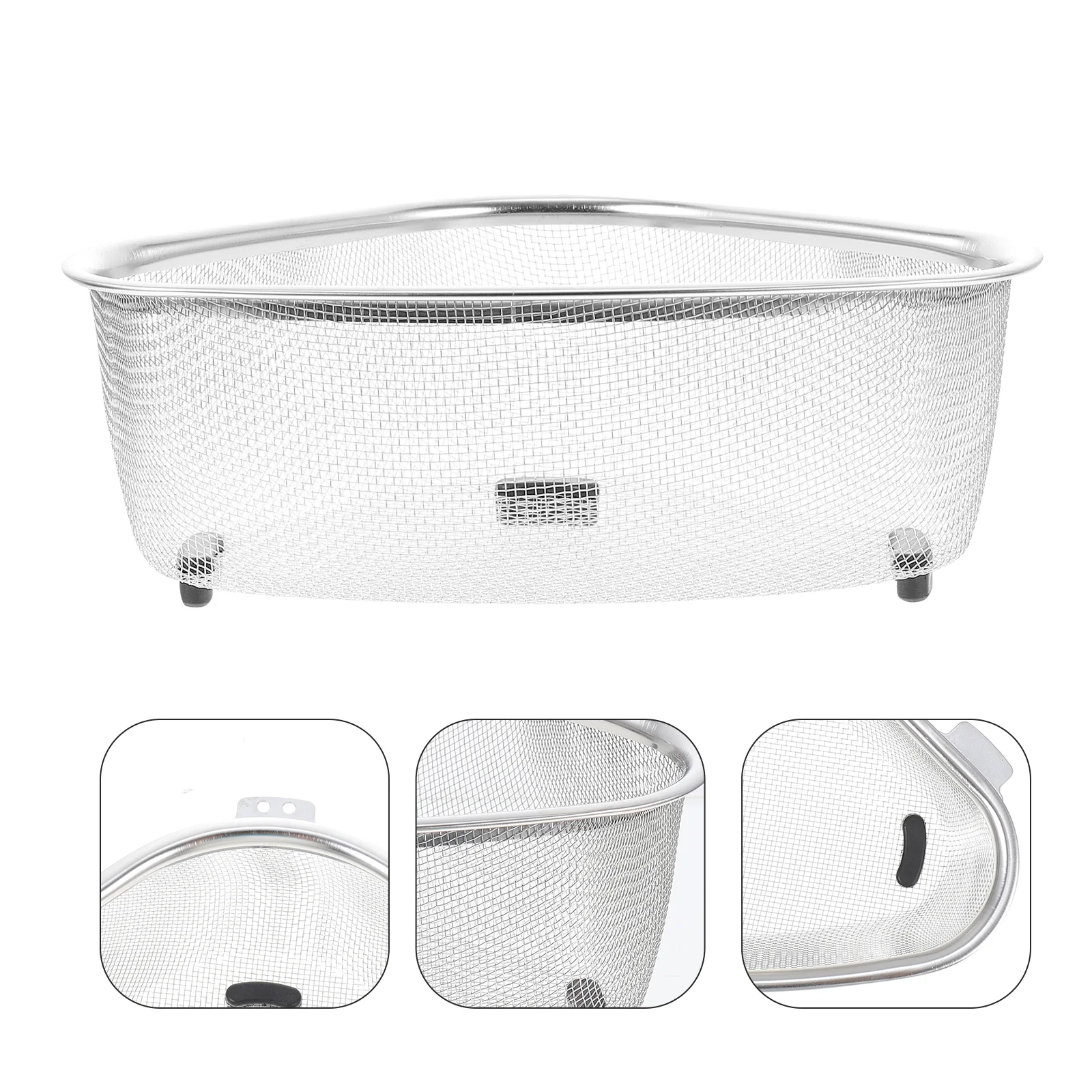 Sink Strainer Basket Kitchen Triangle Triangular Rack Drain Drying Colander Corner Filter Steel Stainless Shelf Over Drainer
Sink Strainer Basket Kitchen Triangle Triangular Rack Drain Drying Colander Corner Filter Steel Stainless Shelf Over Drainer