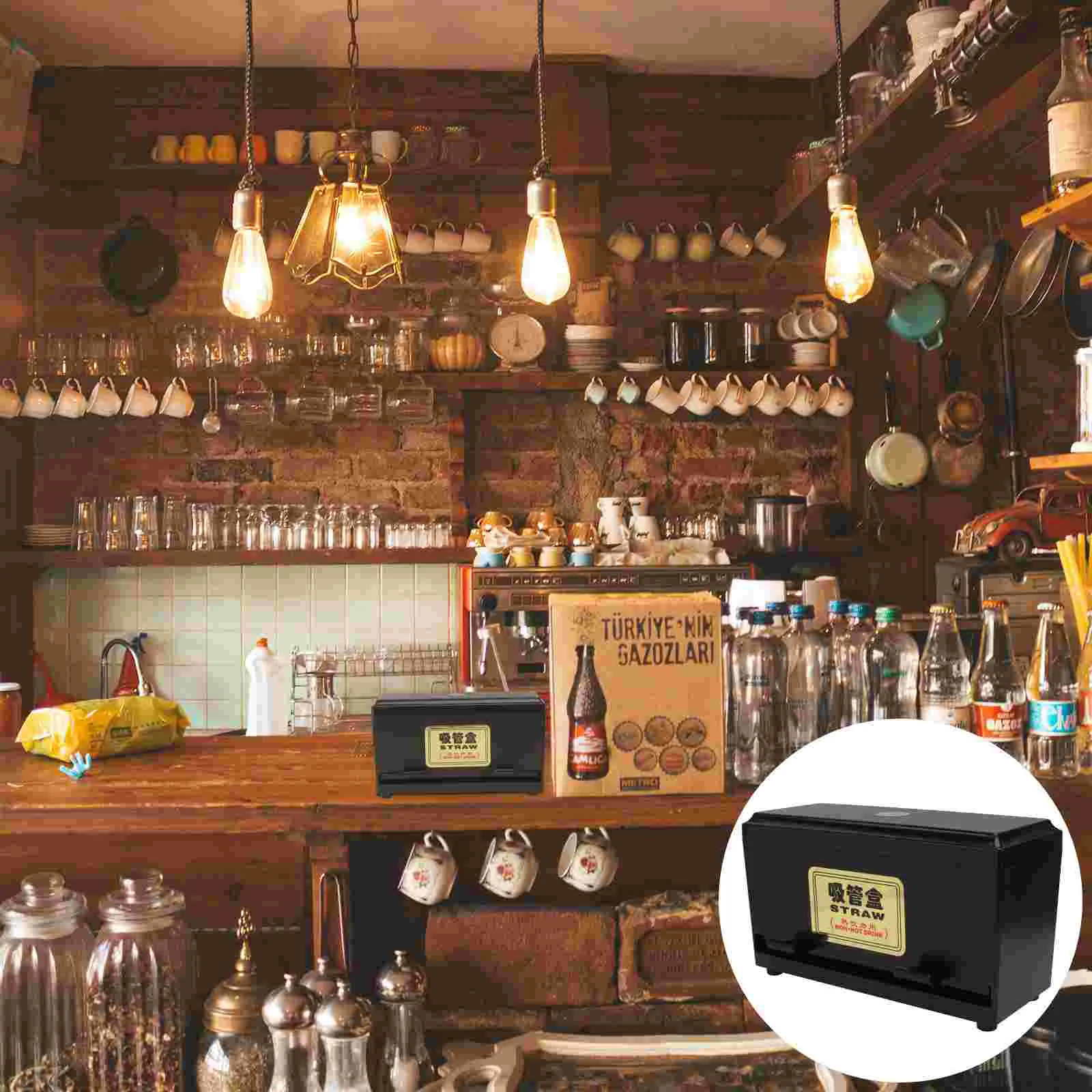 Straw Dispenser Holder Box Container Storage Pencil For Bulk Drinking Straws Counter Coffee Chopsticks Black Pressing Restaurant
Straw Dispenser Holder Box Container Storage Pencil For Bulk Drinking Straws Counter Coffee Chopsticks Black Pressing Restaurant