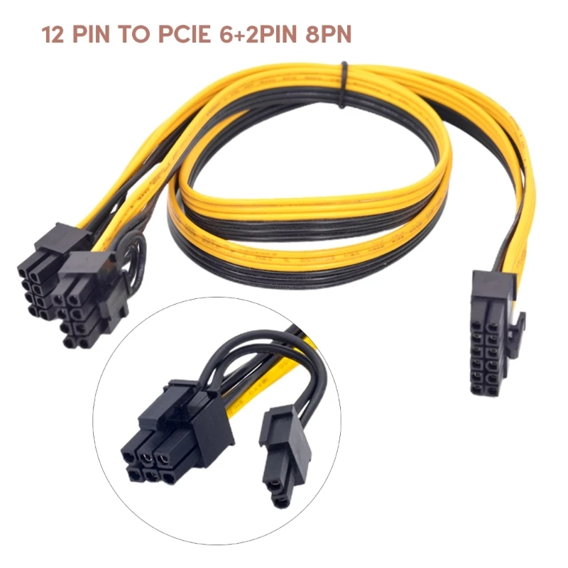 12Pin to 2 Port 8Pin 6+2Pin Graphics Card Power Cable PCIE 8Pin to 12Pin Line
12Pin to 2 Port 8Pin 6+2Pin Graphics Card Power Cable PCIE 8Pin to 12Pin Line