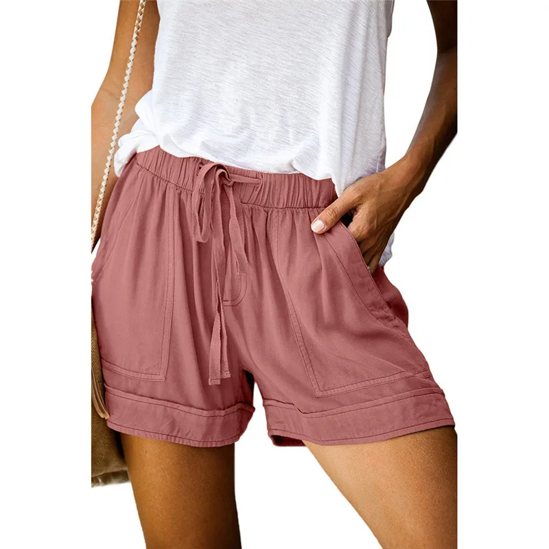 2022 New Summer Women Pants Beach Style Party Sports Shorts Drawstring Pocket Casual Elastic Waist Loose Shorts Women Short Pant
2022 New Summer Women Pants Beach Style Party Sports Shorts Drawstring Pocket Casual Elastic Waist Loose Shorts Women Short Pant