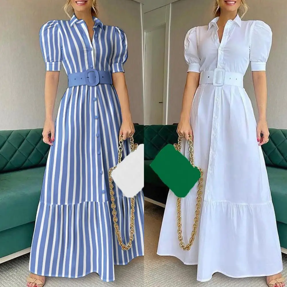 Sexy Stripe Print Boho Long Dress Women Fashion Belt Large Hem Summer Solid Color Slim-fitting Dress for Party Ladies Vestidos
Sexy Stripe Print Boho Long Dress Women Fashion Belt Large Hem Summer Solid Color Slim-fitting Dress for Party Ladies Vestidos