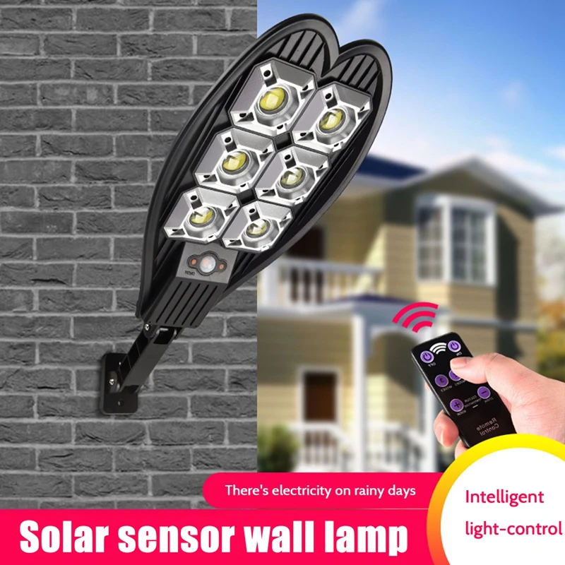108COB Solar LED Street Light Waterproof Remote Control PIR Motion Sensor Solar Lamp For Garden Security Wall Light
108COB Solar LED Street Light Waterproof Remote Control PIR Motion Sensor Solar Lamp For Garden Security Wall Light