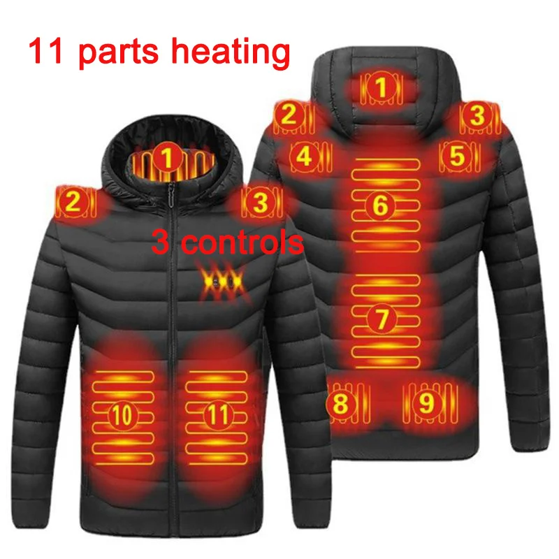 11 Areas Hunting Heated Jacket Vest Men Women Winter Heating Jackets Electric Thermal Cotton Clothing chaleco calefactable 발열조끼
11 Areas Hunting Heated Jacket Vest Men Women Winter Heating Jackets Electric Thermal Cotton Clothing chaleco calefactable 발열조끼