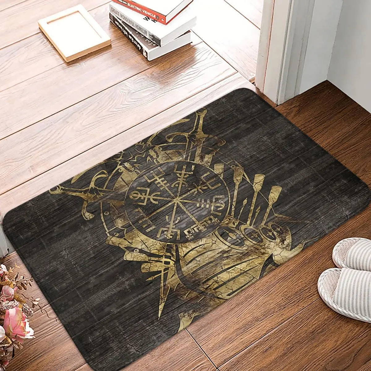 Norse Mythology Vikings Bath Mat Vegvisir Navigation Compass Doormat Kitchen Carpet Outdoor Rug Home Decoration
Norse Mythology Vikings Bath Mat Vegvisir Navigation Compass Doormat Kitchen Carpet Outdoor Rug Home Decoration