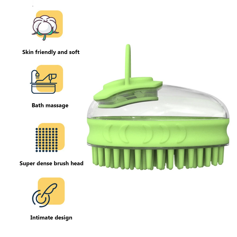 Bathroom Dog Bath Brush Massage Gloves Soft Safety Silicone Comb with Shampoo Box Pet Accessories for Cats Shower Grooming Tool
Bathroom Dog Bath Brush Massage Gloves Soft Safety Silicone Comb with Shampoo Box Pet Accessories for Cats Shower Grooming Tool