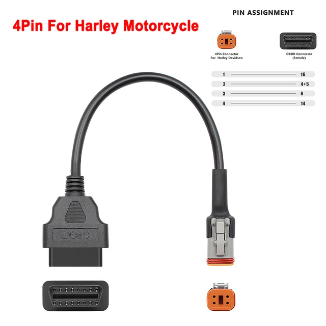 6pin OBD2 разъем для KTM/ HONDA Мотоцикл 4Pin для Harley/Ducati OBD 16Pin Удлинительный кабель для Kawasaki/YAMAHA
6pin OBD2 разъем для KTM/ HONDA Мотоцикл 4Pin для Harley/Ducati OBD 16Pin Удлинительный кабель для Kawasaki/YAMAHA