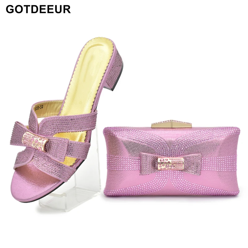 

Новейший дизайн, итальянские туфли и сумки, подходящий набор с Африканской женской вечерней обувью стразы, набор с сумкой, Женская Роскошная обувь