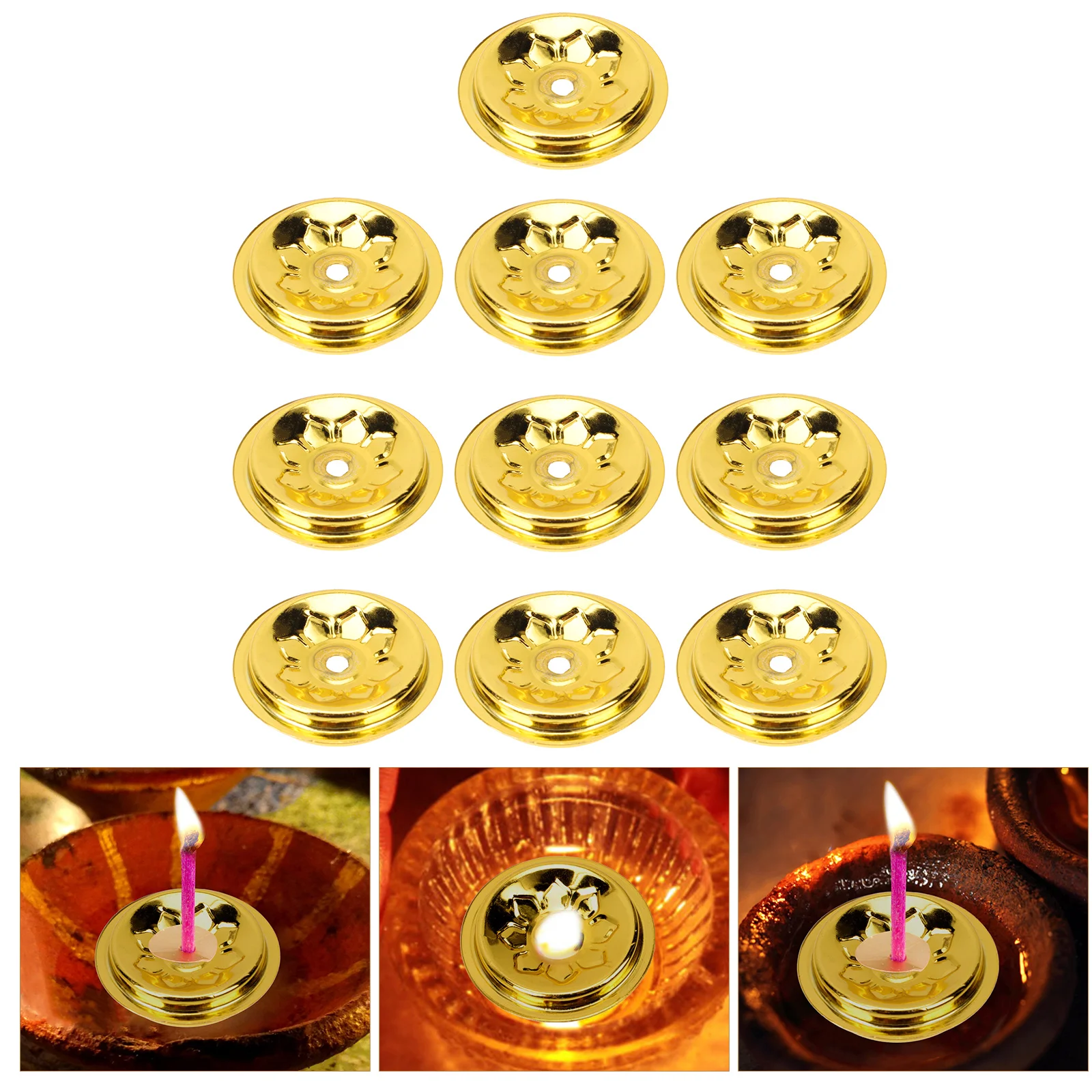 10 Pcs Holders Oil Floating Holders Floating Wick Holder Butter Lamp Wick Holder for Store Shop Home
10 Pcs Holders Oil Floating Holders Floating Wick Holder Butter Lamp Wick Holder for Store Shop Home