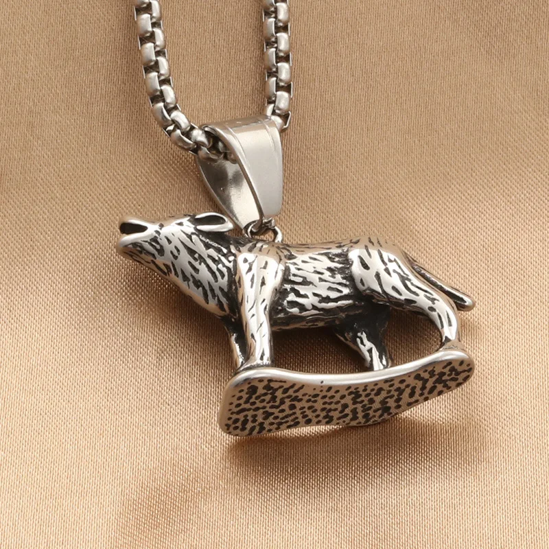 Man Wolf Necklace Vintage Male Stainless Steel Box Chain Pendant Neckalce Men Trendy Necklace Jewelry Gift 2022 New
Man Wolf Necklace Vintage Male Stainless Steel Box Chain Pendant Neckalce Men Trendy Necklace Jewelry Gift 2022 New
