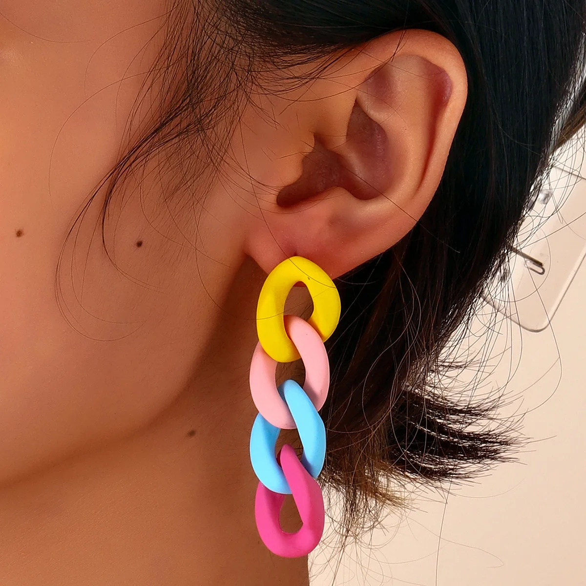 Colorful Chain Drop Earrings For Women Acrylic Korean Link Stud Earrings Ear Accessories Fashion Party Jewelry Gifts
Colorful Chain Drop Earrings For Women Acrylic Korean Link Stud Earrings Ear Accessories Fashion Party Jewelry Gifts