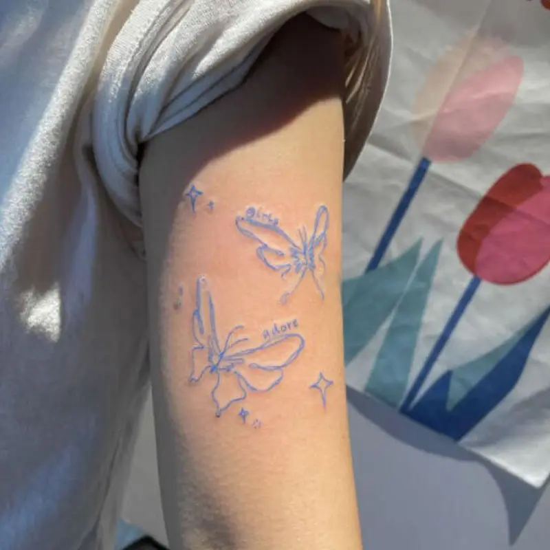 1 Pcs Blue Butterfly Tattoo Decal Arm Durable Waterproof Personality Cool
1 Pcs Blue Butterfly Tattoo Decal Arm Durable Waterproof Personality Cool