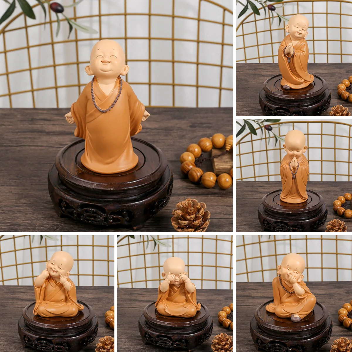 Little Monk Figurine Mini Monk Statue Cute Buddha Monk Statue Adorable Baby Little Monk Decoration Creative Little Monk Ornament
Little Monk Figurine Mini Monk Statue Cute Buddha Monk Statue Adorable Baby Little Monk Decoration Creative Little Monk Ornament