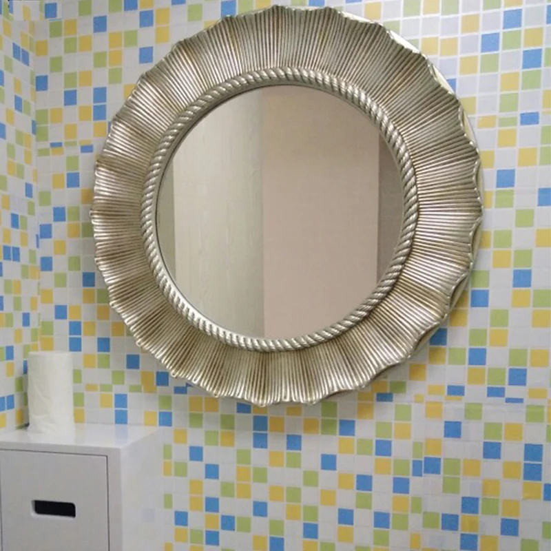 Bathroom Round Decorative Wall Mirror Modern Style Aesthetic European Mirrors For Bedroom Makeup Miroir Chambre Wall Decor
Bathroom Round Decorative Wall Mirror Modern Style Aesthetic European Mirrors For Bedroom Makeup Miroir Chambre Wall Decor