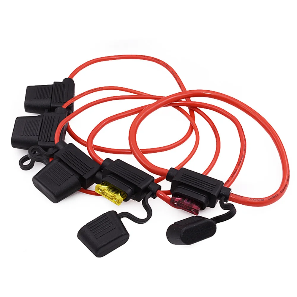 5Pcs InLine Fuse Holders Waterproof Power Socket Small Blade Type inline with 20A Fuse auto Car Replacement Fuses length 12AWG
5Pcs InLine Fuse Holders Waterproof Power Socket Small Blade Type inline with 20A Fuse auto Car Replacement Fuses length 12AWG