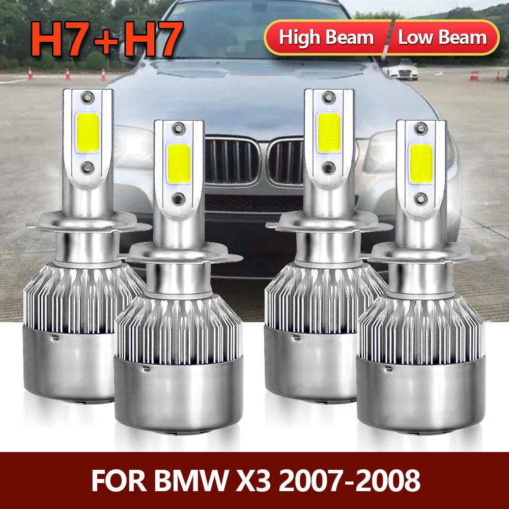4 шт., Автомобильные светодиодные лампы H7 для BMW X3 2007 2008
4 шт., Автомобильные светодиодные лампы H7 для BMW X3 2007 2008