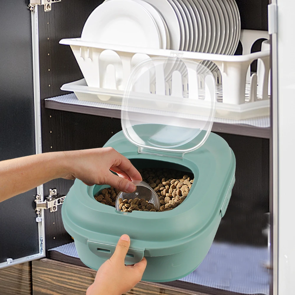 Rice Storage Bucket for Moisture Proof Seal Dry Cat Food Box Bag With Measuring Cup Pet Dog Food Storage Container 23L
Rice Storage Bucket for Moisture Proof Seal Dry Cat Food Box Bag With Measuring Cup Pet Dog Food Storage Container 23L