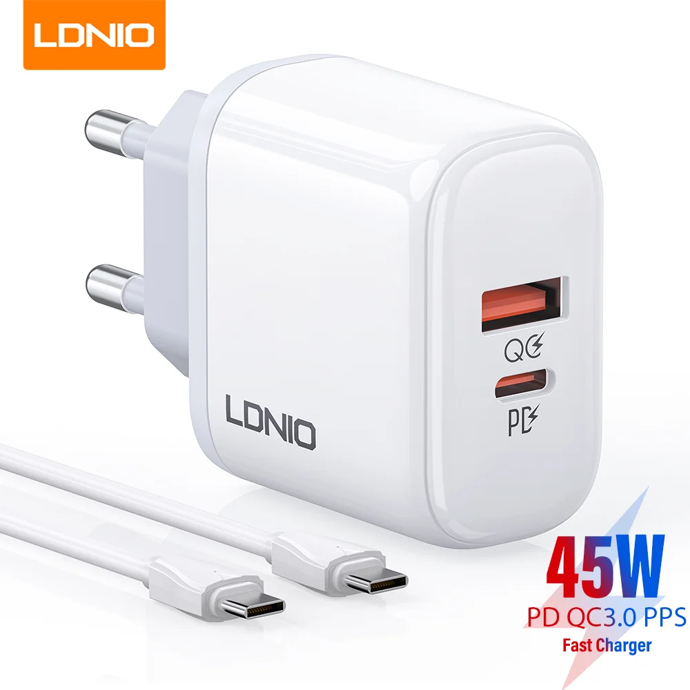 

Быстрое зарядное устройство LDNIO 45 Вт PPS PD QC3.0 USB C, зарядное устройство для Iphone 14 13 Pro Samsung S22 S21 S20 Huawei Xiaomi, зарядные устройства