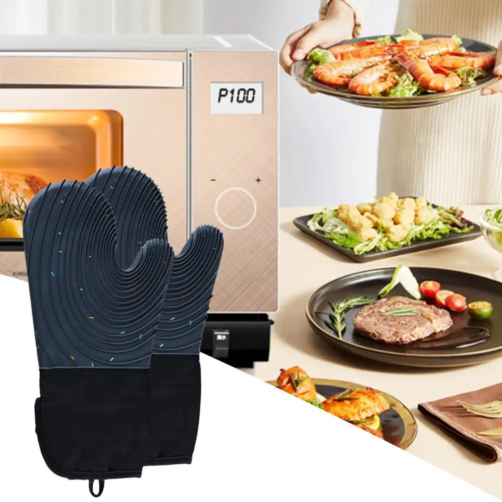 Microwave Gloves 1Pair Eco-friendly Thickened Waterproof Kitchen Cooking Baking Microwave Gloves Kitchen Supplies 
Microwave Gloves 1Pair Eco-friendly Thickened Waterproof Kitchen Cooking Baking Microwave Gloves Kitchen Supplies