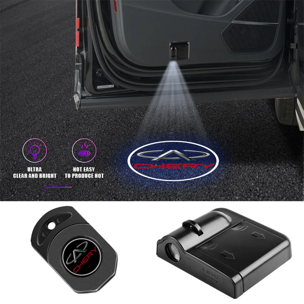 

Car Door Emblem Light Welcome Lamp Wireless Laser Projector Auto Decoration For Chery Tiggo 7 Pro 8 4 5 3 2 T11 5X Amulet QQ IQ