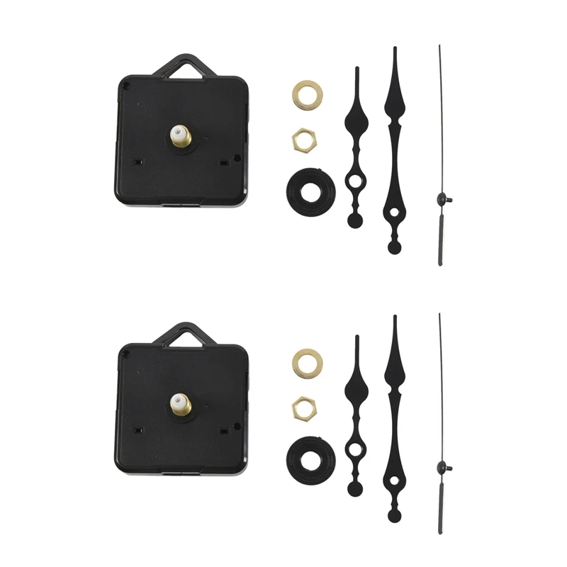2X Clock Movement Mechanism With Black Hour Minute Second Hand DIY Tools Kit
2X Clock Movement Mechanism With Black Hour Minute Second Hand DIY Tools Kit