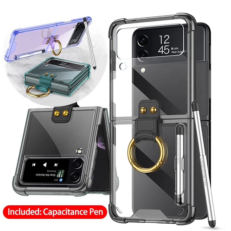 GKK Airbag Corner Hard Silicone Case For Samsung Galaxy Z Flip 3 5G Case Included Capacitance Pen Slot Cover For Galaxy Z Flip 3
GKK Airbag Corner Hard Silicone Case For Samsung Galaxy Z Flip 3 5G Case Included Capacitance Pen Slot Cover For Galaxy Z Flip 3