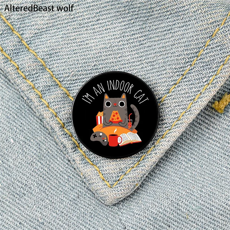 Cat in home Printed Pin Custom cute Brooches Shirt Lapel teacher tote Bag backpacks Badge Cartoon gift brooches pins for women
Cat in home Printed Pin Custom cute Brooches Shirt Lapel teacher tote Bag backpacks Badge Cartoon gift brooches pins for women
