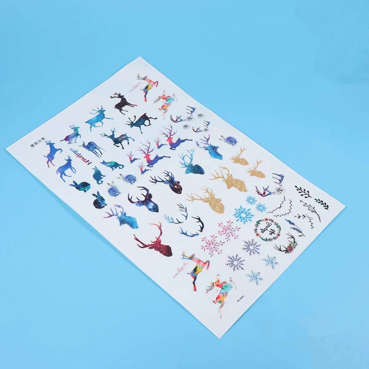 1 Sheet Christmas Stickers Decorative Elk Antlers Cartoon Stickers for Festival 
1 Sheet Christmas Stickers Decorative Elk Antlers Cartoon Stickers for Festival