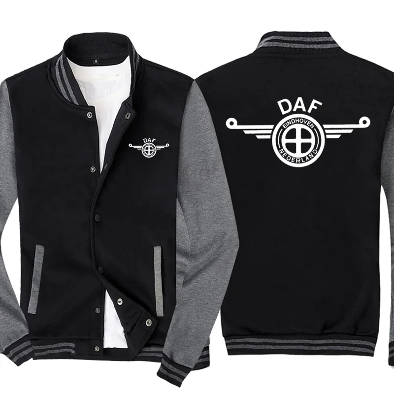New Spring and Autumn Men's Baseball Jacket DAF Logo No Cap Fashion Cardigan Long Sleeves Sportsweater Hoodies
New Spring and Autumn Men's Baseball Jacket DAF Logo No Cap Fashion Cardigan Long Sleeves Sportsweater Hoodies