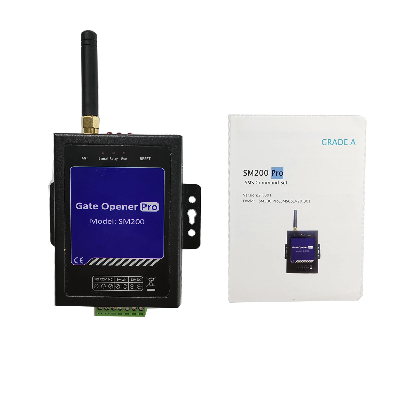 Открыватель ворот SM200 GSM/4G PRO с многофункциональным пультом дистанционного управления, Реле переключения с оповещением по SMS и вызовом телефона
Открыватель ворот SM200 GSM/4G PRO с многофункциональным пультом дистанционного управления, Реле переключения с оповещением по SMS и вызовом телефона