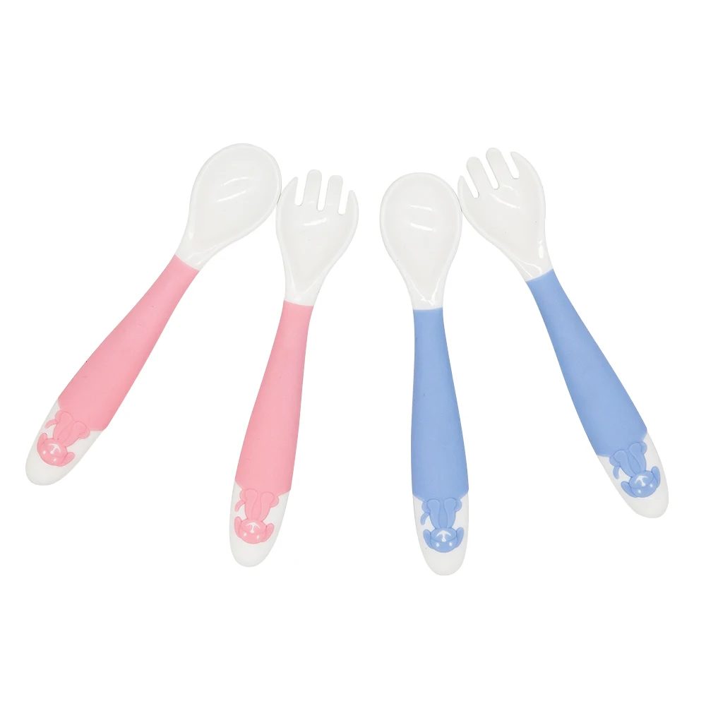 2Pcs Spoon Fork For Baby Utensils Set Auxiliary Food Toddler Learn To Eat Training Bendable Soft Silicone Forks Infant Tableware
2Pcs Spoon Fork For Baby Utensils Set Auxiliary Food Toddler Learn To Eat Training Bendable Soft Silicone Forks Infant Tableware