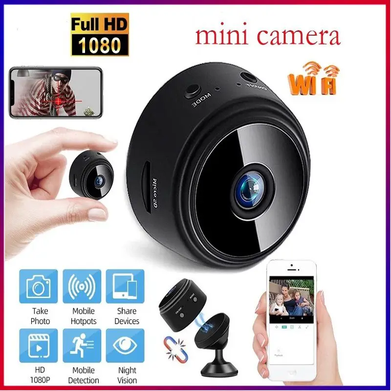 A9 Mini Smart Home IP Camera HD Voice Recorder WIFI Wireless Camara Vigilancia HD 1080P Video Home Camcorder 2023
A9 Mini Smart Home IP Camera HD Voice Recorder WIFI Wireless Camara Vigilancia HD 1080P Video Home Camcorder 2023