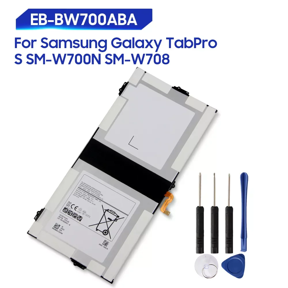 2023New Original Replacement Tablet Battery EB-BW700ABE For Samsung Galaxy Tab Pro S SM-W708 SM-W700N TabPro S EB-BW700ABA 5200m 
2023New Original Replacement Tablet Battery EB-BW700ABE For Samsung Galaxy Tab Pro S SM-W708 SM-W700N TabPro S EB-BW700ABA 5200m