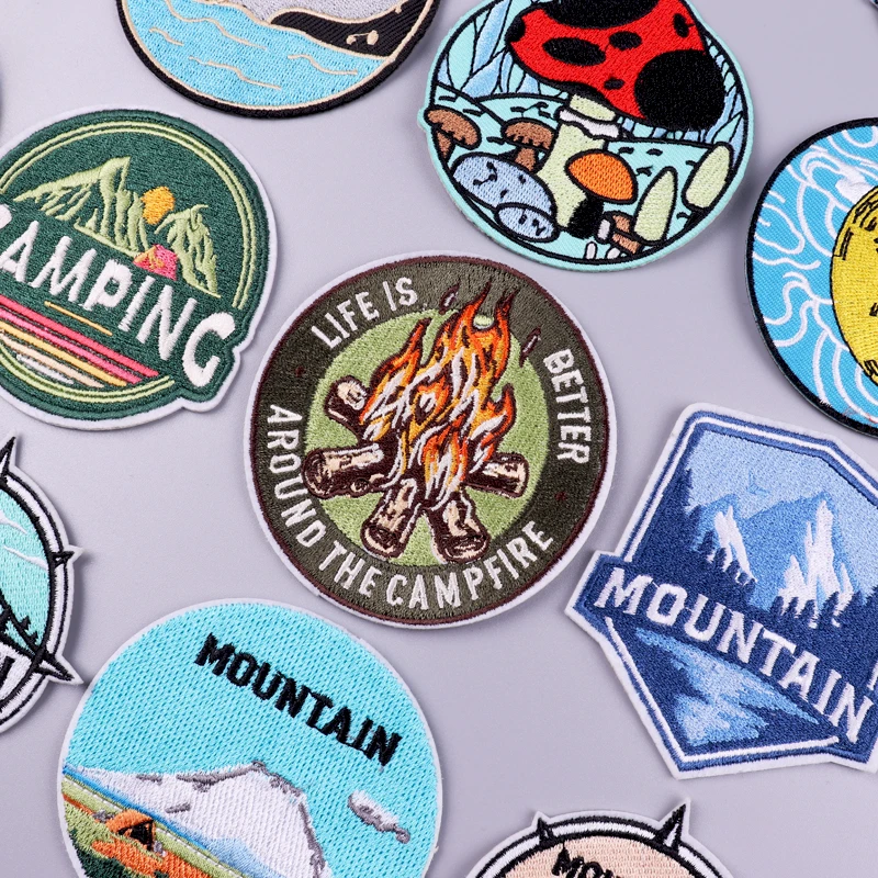 Wilderness Camp Patch Iron On Patches For Clothing Thermoadhesive Patches On Clothes Mountain Patch For Clothes Badges Stickers 
Wilderness Camp Patch Iron On Patches For Clothing Thermoadhesive Patches On Clothes Mountain Patch For Clothes Badges Stickers