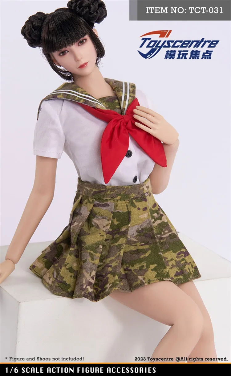 TCT-031 1:6 Scale Female Student Short Sleeves and JK Skirt Model for 12'' Female Action Figure Accessories
TCT-031 1:6 Scale Female Student Short Sleeves and JK Skirt Model for 12'' Female Action Figure Accessories