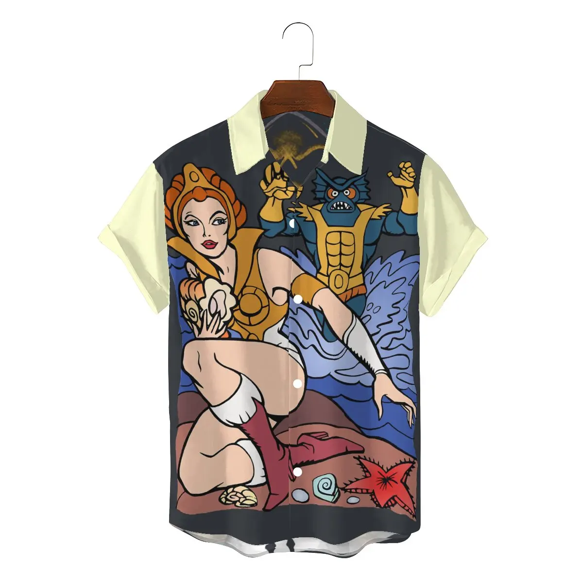 Warrior Goddess Man's Hawaii Shirts Masters Of The Universe Square Neck Short Sleeve 3D Shirt Humor Top Quality Birthday Gifts
Warrior Goddess Man's Hawaii Shirts Masters Of The Universe Square Neck Short Sleeve 3D Shirt Humor Top Quality Birthday Gifts