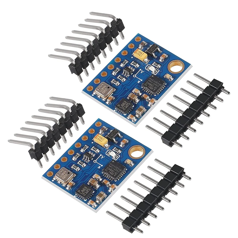 

Top Deals 2PCS GY-87 10DOF Module MPU6050 HMC5883L BMP180 Gyroscope Acceleration Compass Module For Arduino