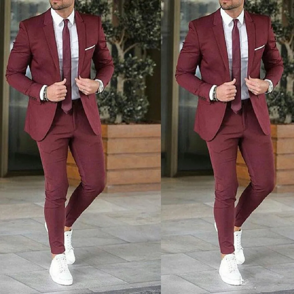 2022 New Custom Made Burgundy Coat Pants Mens Wedding Suits Business Man Blazers Bridegroom Blazer Groom Tuxedos Costume Homme
2022 New Custom Made Burgundy Coat Pants Mens Wedding Suits Business Man Blazers Bridegroom Blazer Groom Tuxedos Costume Homme