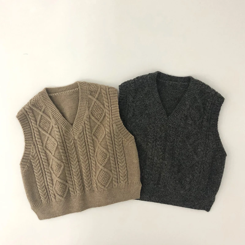 Kids Girls Knitted Vests Spring Autumn V-Neck Sleeveless Boy Knit Wear Sweaters Clothes
Kids Girls Knitted Vests Spring Autumn V-Neck Sleeveless Boy Knit Wear Sweaters Clothes