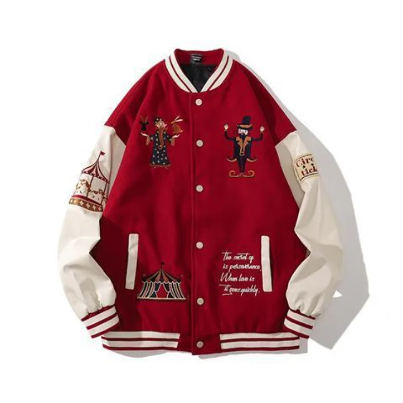 Y2k Clothes Women 2023 American New Red Embroidered Woolen Baseball Uniform For Men And Women Street Casual Loose Coat Couple
Y2k Clothes Women 2023 American New Red Embroidered Woolen Baseball Uniform For Men And Women Street Casual Loose Coat Couple