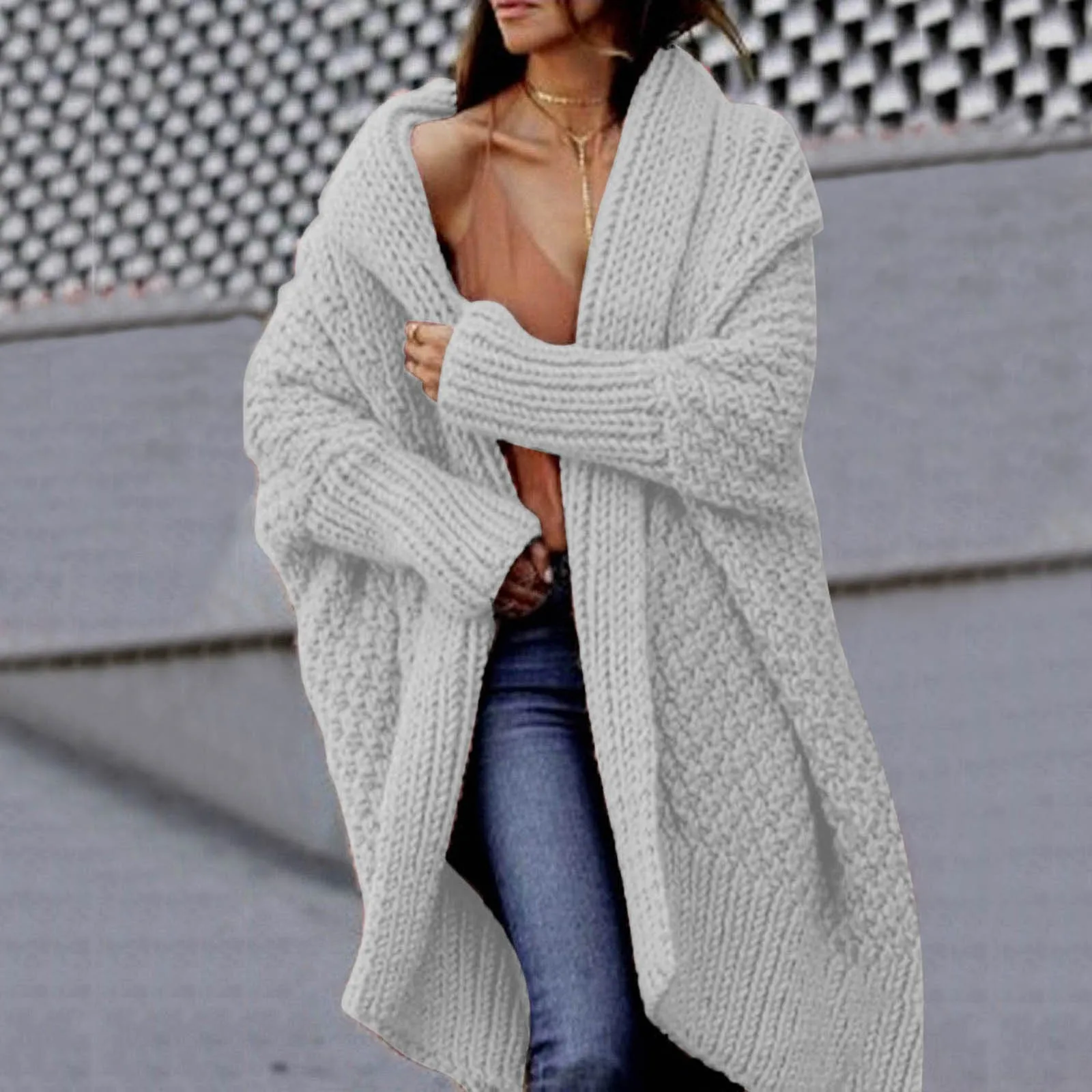 Women Casual Solid Twist Crochet Sweater Cardigan Loose Long Cardigan with Pockets for Women Open Front Leopard Print Cardigan
Women Casual Solid Twist Crochet Sweater Cardigan Loose Long Cardigan with Pockets for Women Open Front Leopard Print Cardigan