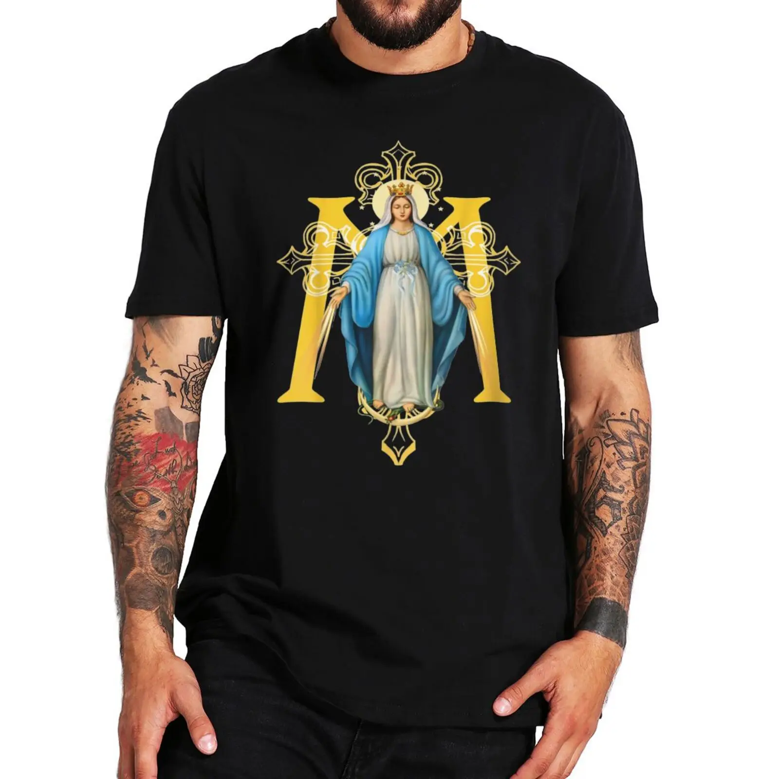 Virgin Mary T-shirt Our Lady Of Guadalupe Catholic Gift Graphic Vintage Tshirts EU Size Summer Cotton Soft Unisex T Shirts
Virgin Mary T-shirt Our Lady Of Guadalupe Catholic Gift Graphic Vintage Tshirts EU Size Summer Cotton Soft Unisex T Shirts