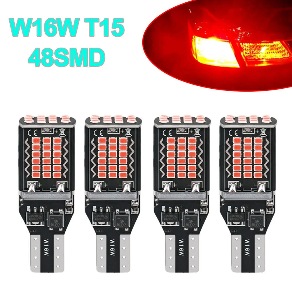 4pcs/set Car LED Lights 48SMD 12V Canbus Bulbs Super Bright 7.5W Lamps Backup Reverse Lights 912 921 T15 W16W
4pcs/set Car LED Lights 48SMD 12V Canbus Bulbs Super Bright 7.5W Lamps Backup Reverse Lights 912 921 T15 W16W