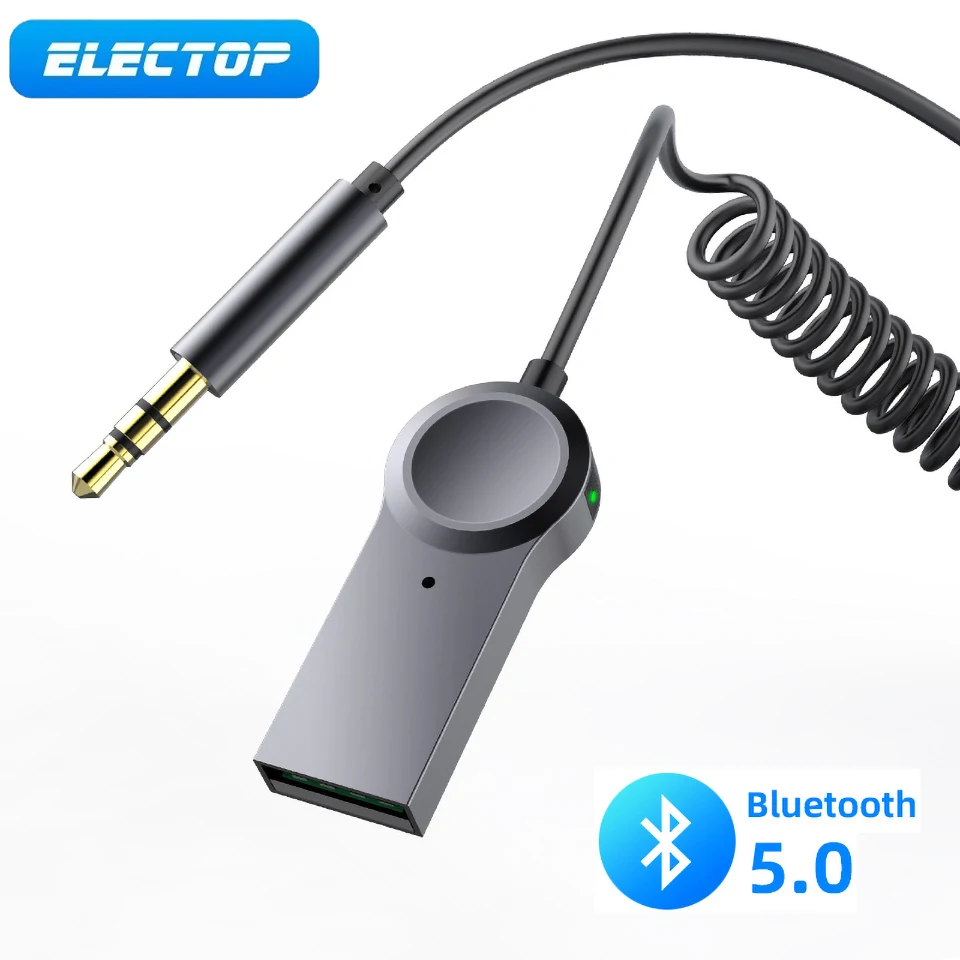 ELECTOP AUX Car Bluetooth 5.0 Receiver Adapter 3.5mm Wireless AUX Audio Bluetooth Adapter Hands-free Call for Car Stereo Speaker
ELECTOP AUX Car Bluetooth 5.0 Receiver Adapter 3.5mm Wireless AUX Audio Bluetooth Adapter Hands-free Call for Car Stereo Speaker