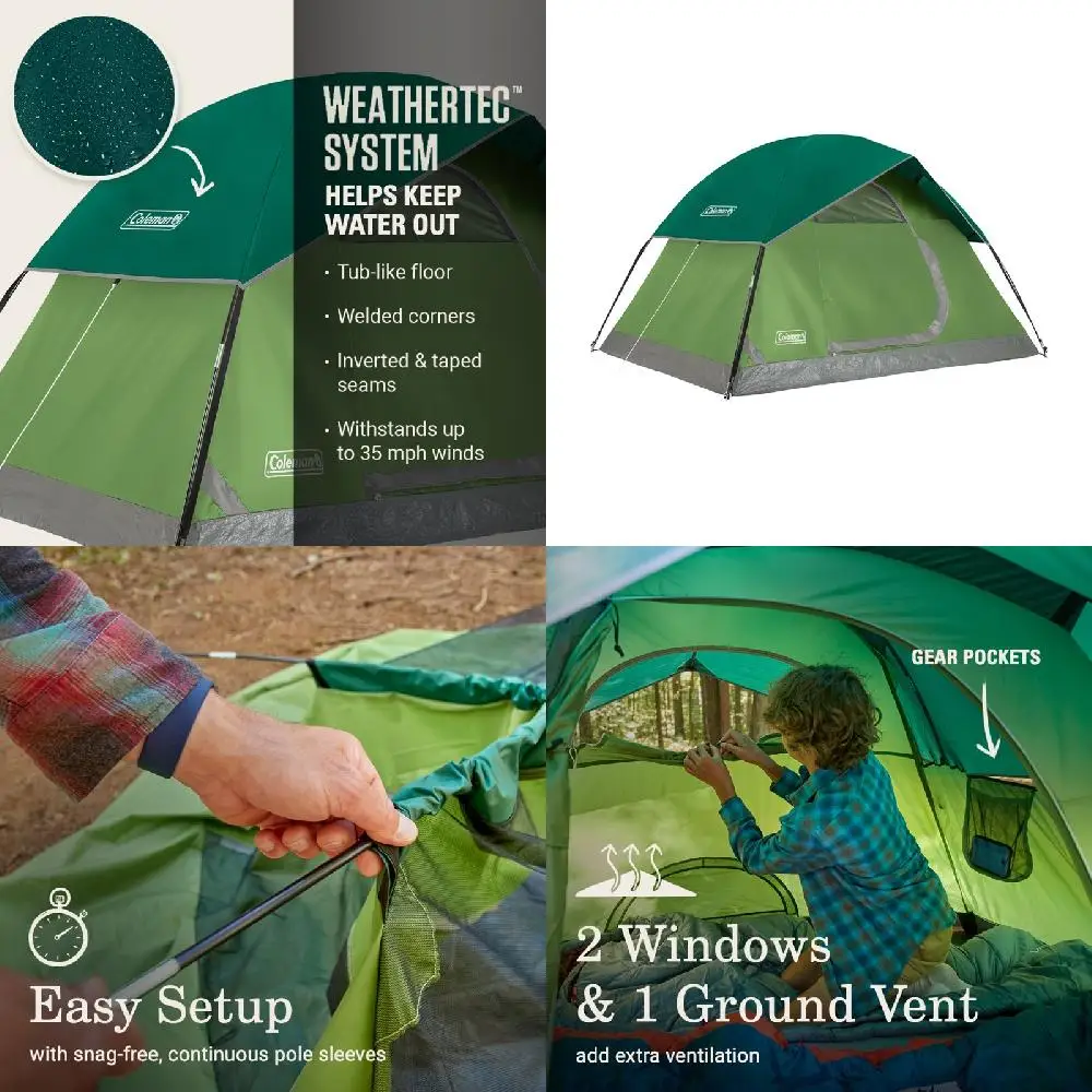 , Waterproof, Sturdy & Durable Camping Tent for Outdoor Use Gorgeous WeatherTec 2-Person Spruce Green Camp Tent - Sturdy, Durab
, Waterproof, Sturdy & Durable Camping Tent for Outdoor Use Gorgeous WeatherTec 2-Person Spruce Green Camp Tent - Sturdy, Durab