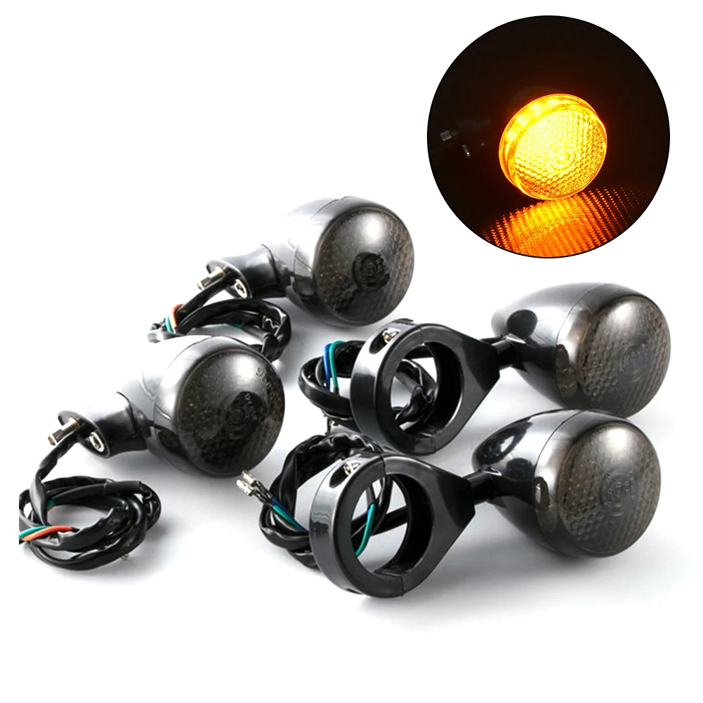 4PCS Front Rear LED Motorcycle Turn Signal Light W/41mm ABS Plastic For Harley Sportster Indicator Lights Lamp Accessories
4PCS Front Rear LED Motorcycle Turn Signal Light W/41mm ABS Plastic For Harley Sportster Indicator Lights Lamp Accessories