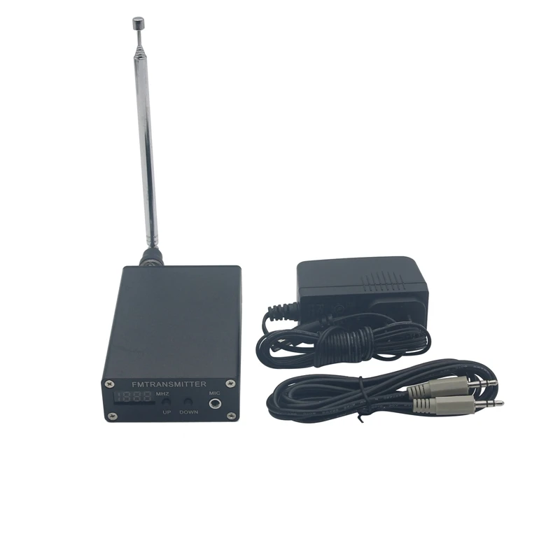 1MW PLL Stereo FM MP3 Transmitter Mini Radio Station 87-109MHz W/ Power Adapter Antenna Shield Wire (EU Plug)
1MW PLL Stereo FM MP3 Transmitter Mini Radio Station 87-109MHz W/ Power Adapter Antenna Shield Wire (EU Plug)