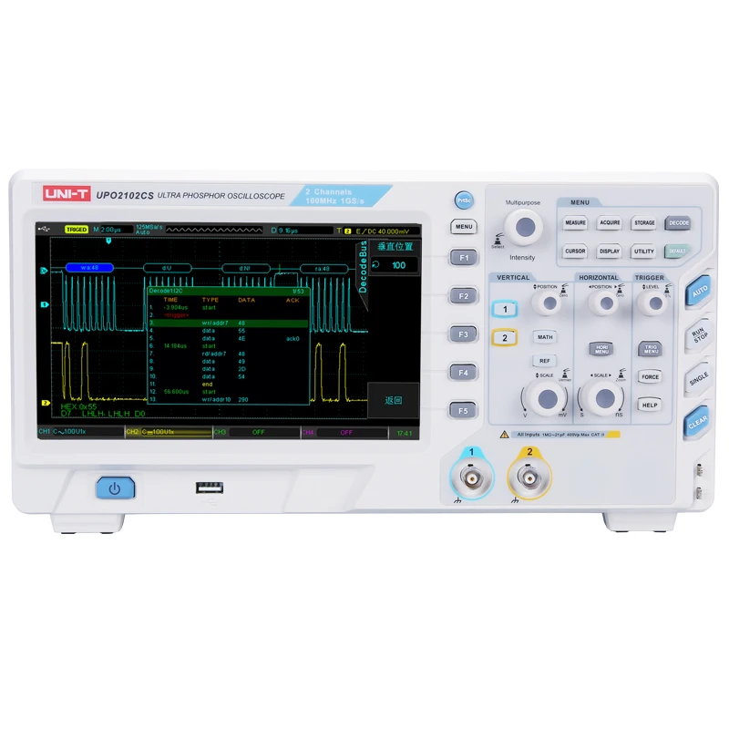 Factory direct sales promotion Profesional youlede Uni-t UPO2102CS digital storage automotive oscilloscope price
Factory direct sales promotion Profesional youlede Uni-t UPO2102CS digital storage automotive oscilloscope price