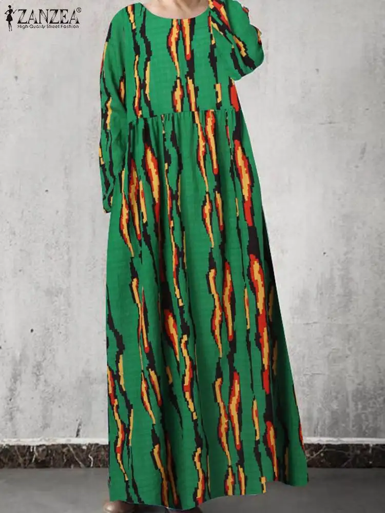ZANZEA Casual Loose Oversize Robe O-neck Women 2023 Long Sleeve Cotton Linen Long Dress Korean Style Printing Holiday Maxi Dress
ZANZEA Casual Loose Oversize Robe O-neck Women 2023 Long Sleeve Cotton Linen Long Dress Korean Style Printing Holiday Maxi Dress