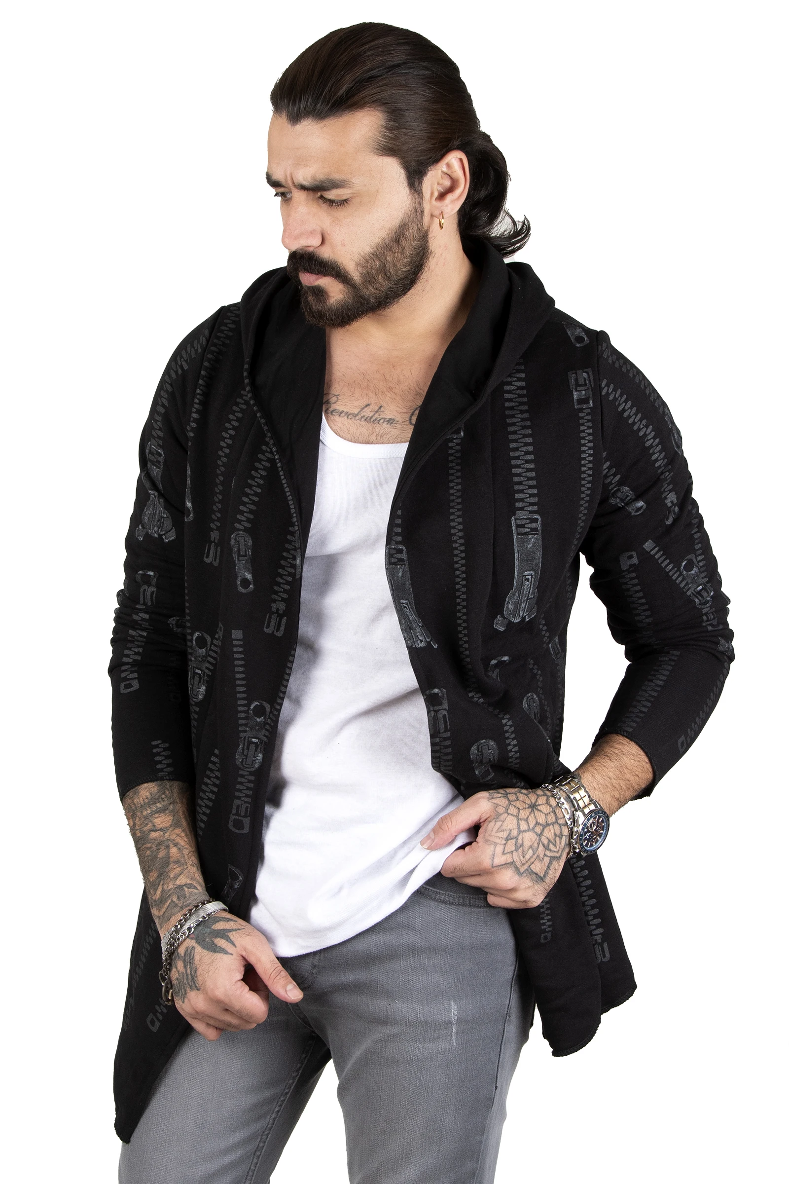 Мужская толстовка с капюшоном на молнии с принтом DeepSEA 2309947 
Мужская толстовка с капюшоном на молнии с принтом DeepSEA 2309947