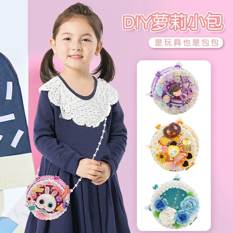 Lolita small bag cute satchel children's handmade diy material bag making girl cream adhesive drill toy gift
Lolita small bag cute satchel children's handmade diy material bag making girl cream adhesive drill toy gift